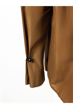 Camicia in misto cotone marrone ALBERTA FERRETTI | A020766300518